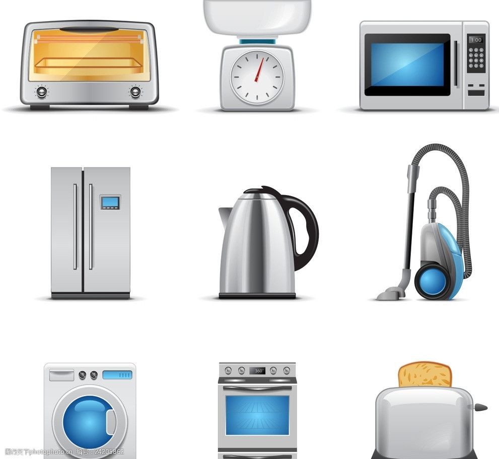 家電矢量圖 現(xiàn)代家居設(shè)計(jì)的視覺(jué)利器